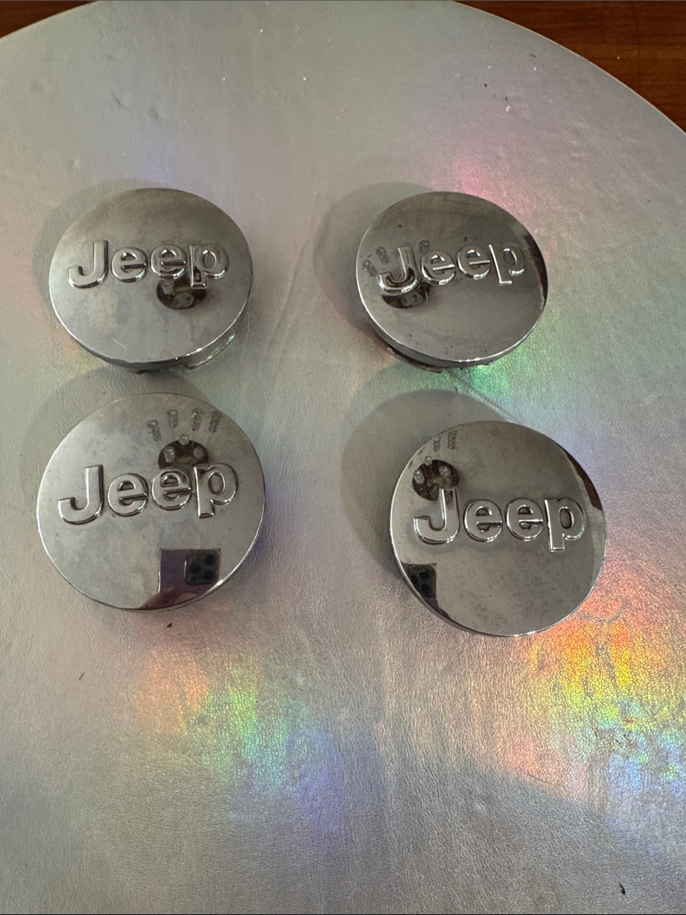 Jeep Silver Chrome Colored Rim Caps – Set of 4- 2014 SRT